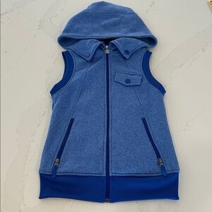 Burton Dryride Royal Blue Zippered Hoodie Vest Size XS
